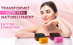 Savon Éclaircissant Naturel Curcuma & Kojique – Pack de 2 Barres aux Vitamines et Complexe Japonais