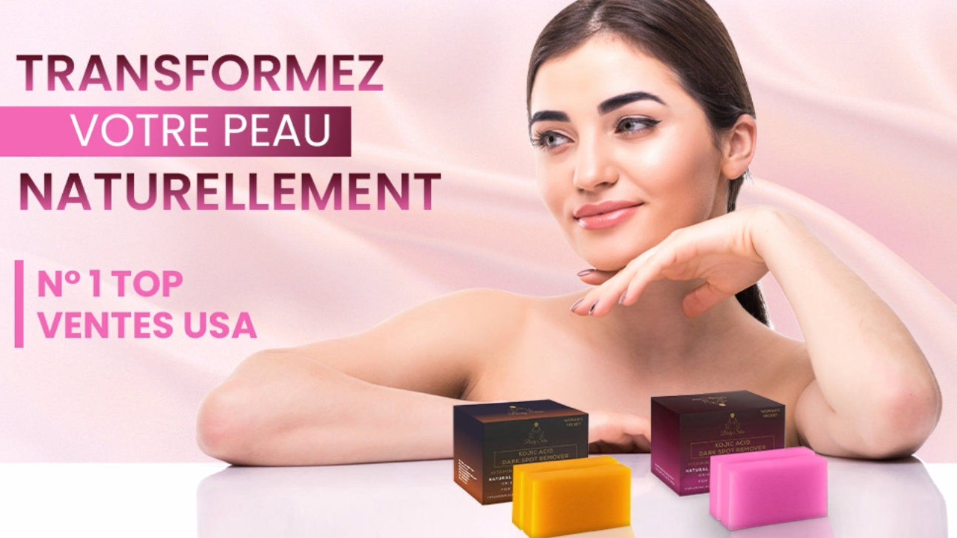 Savon Éclaircissant Naturel Curcuma & Kojique – Pack de 2 Barres aux Vitamines et Complexe Japonais